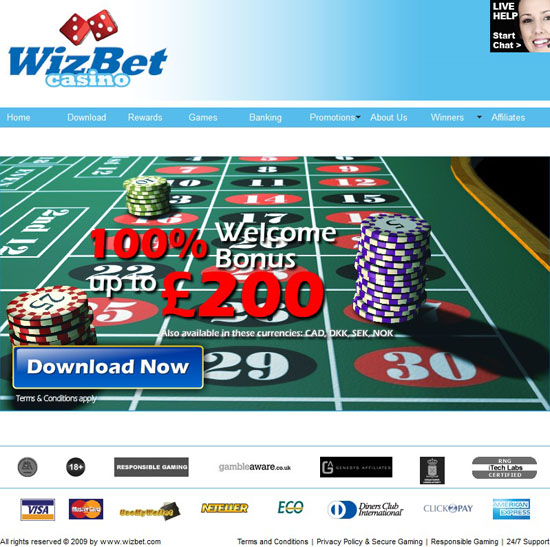 no deposit bonus codes for wizbet casino