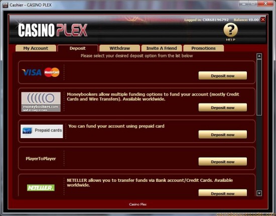 casino-plex_banking