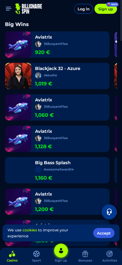BillionaireSpin Casino