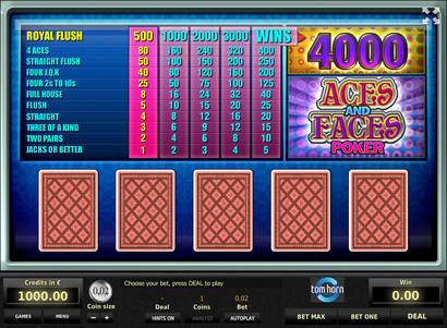 Aces and Faces Poker