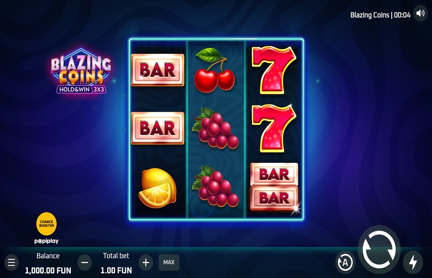 Blazing Coins Hold and Win