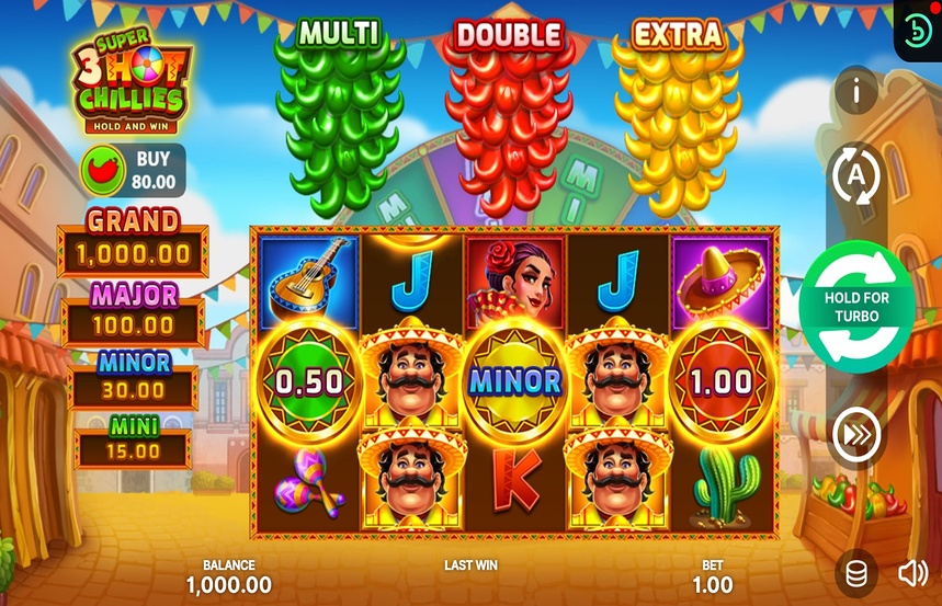 3 Super Hot Chillies Hold and Win