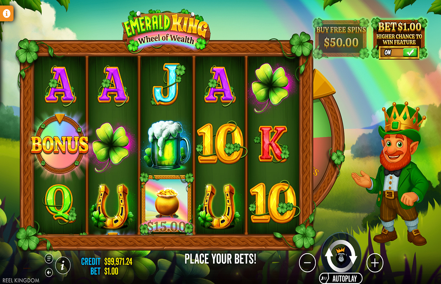 Emerald King Wheel of Wealth