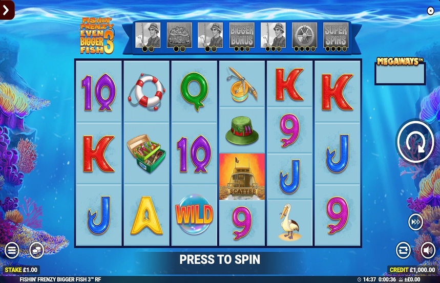 Fishin Frenzy Even Bigger Fish 3 Rapid Fire Jackpots
