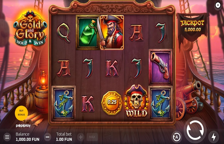 Gold and Glory Hold and Win