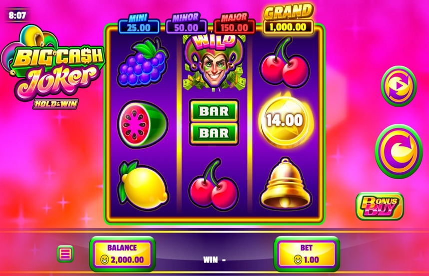 Big Cash Joker Hold and Win
