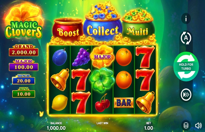 Magic Clovers Hold and Win
