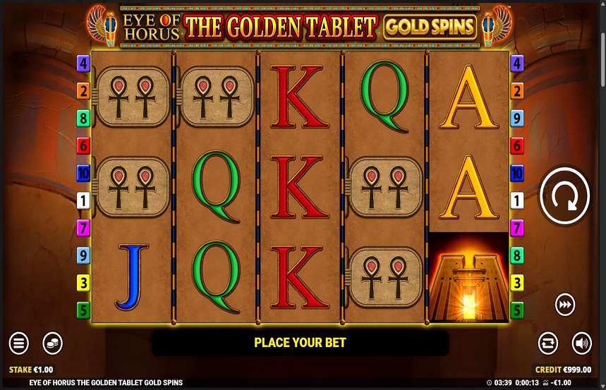 Eye of Horus The Golden Tablet Gold