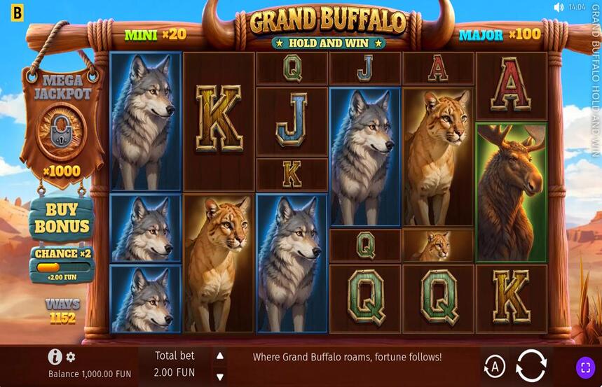 Grand Buffalo Hold and Win
