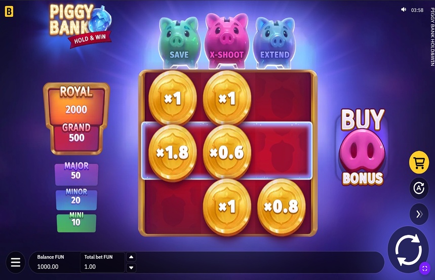Piggy Bank Hold and Win
