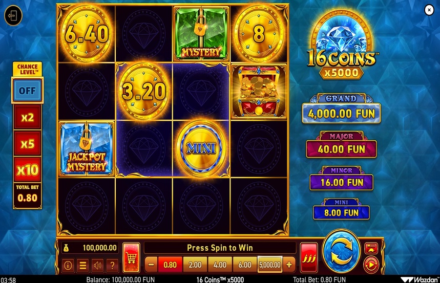 16 Coins x5000
