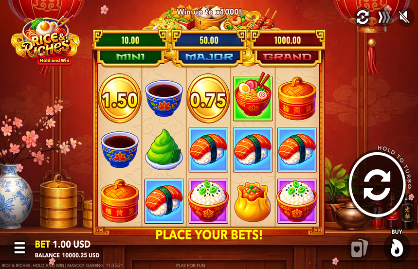 Rice and Riches Hold and Win