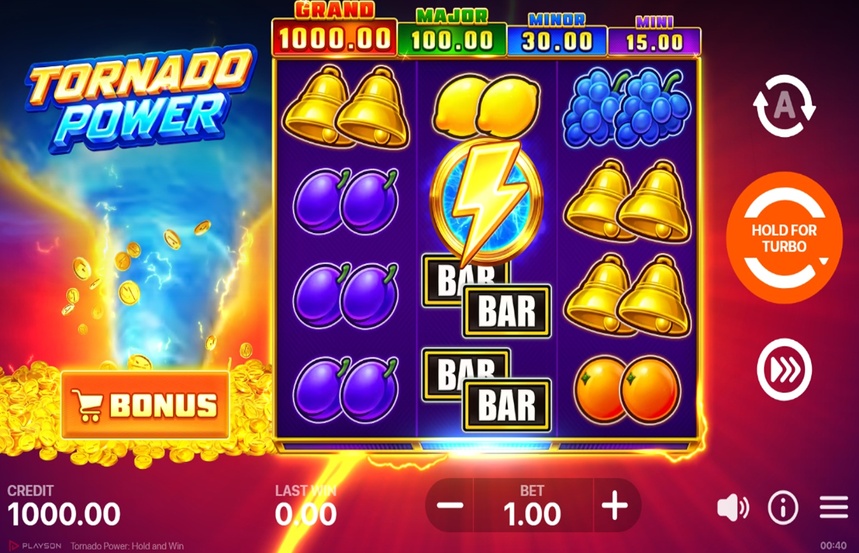 Tornado Power Hold and Win