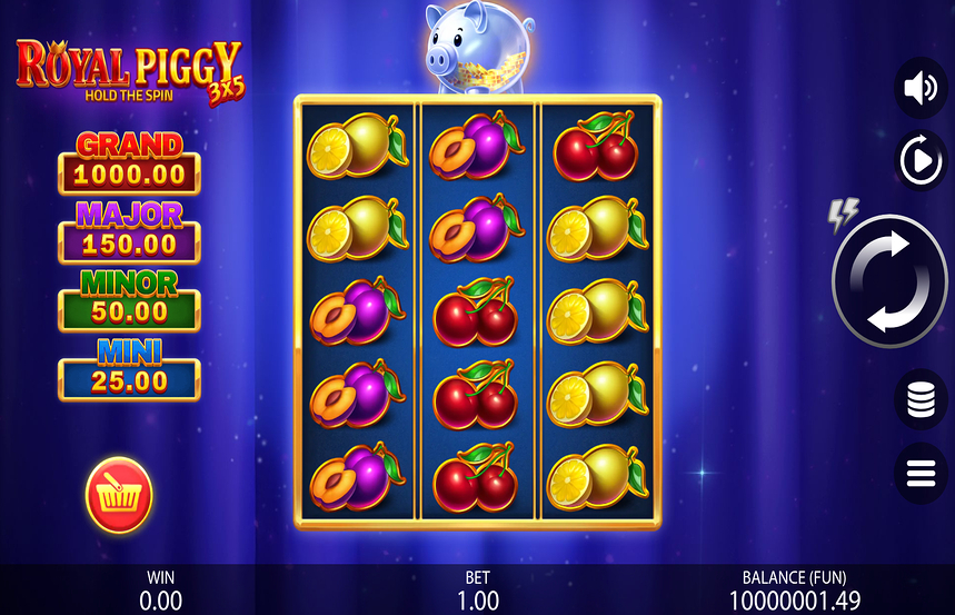 3×5 Royal Piggy Hold The Spin