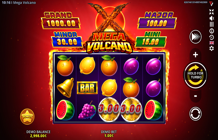 Mega Volcano Running Wins