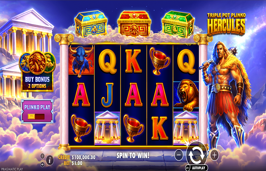 Triple Pot Plinko Hercules