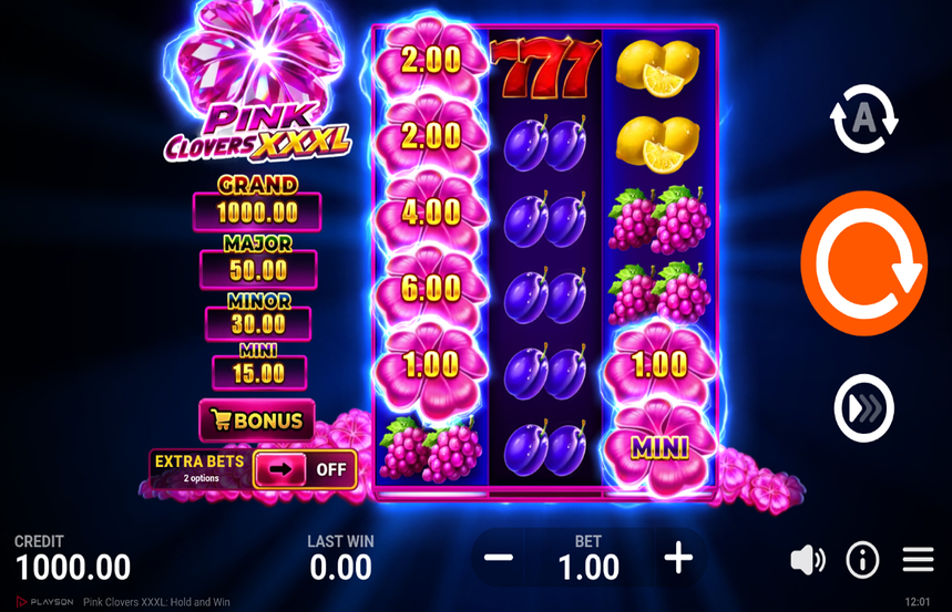 Pink Clovers XXXL Hold and Win