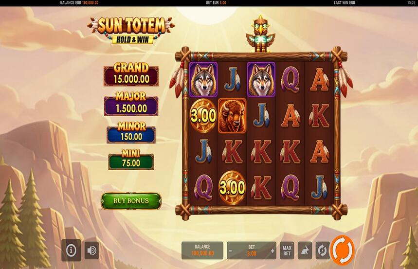 Sun Totem Hold and Win