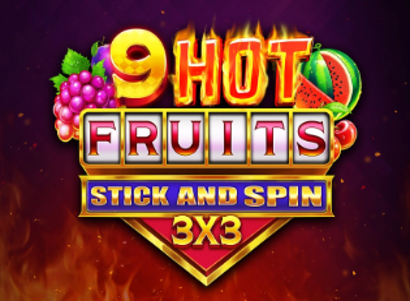 9 Hot Fruits Stick and Spin 3×3