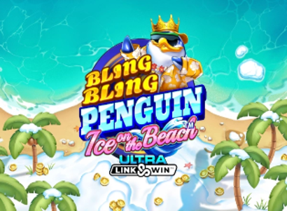 Bling Bling Penguin Ice On The Beach