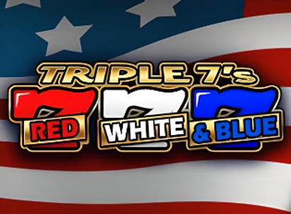 Triple 7s Red White and Blue