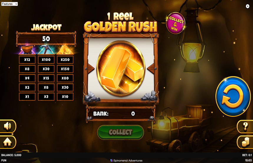 1 Reel Golden Rush