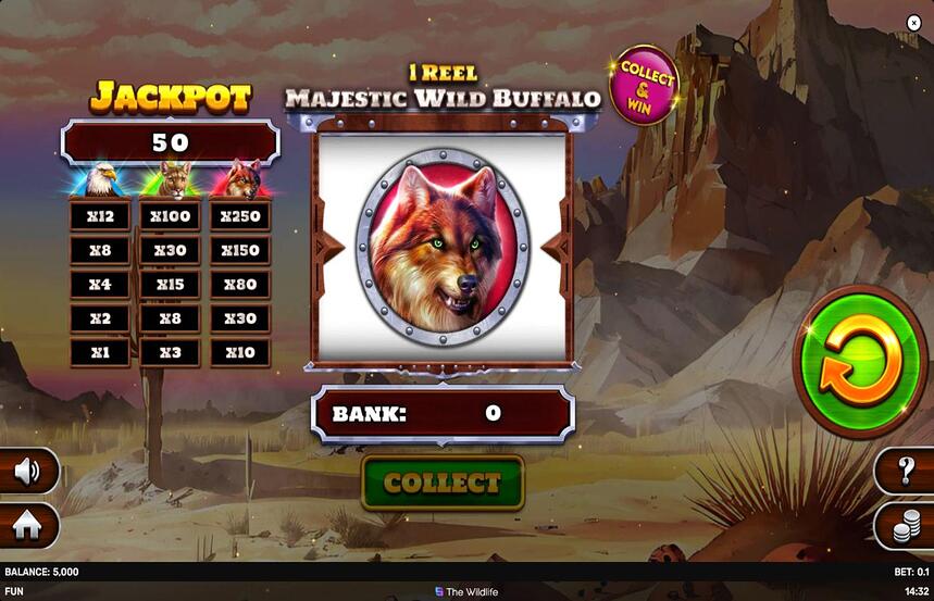 1 Reel Majestic Wild Buffalo