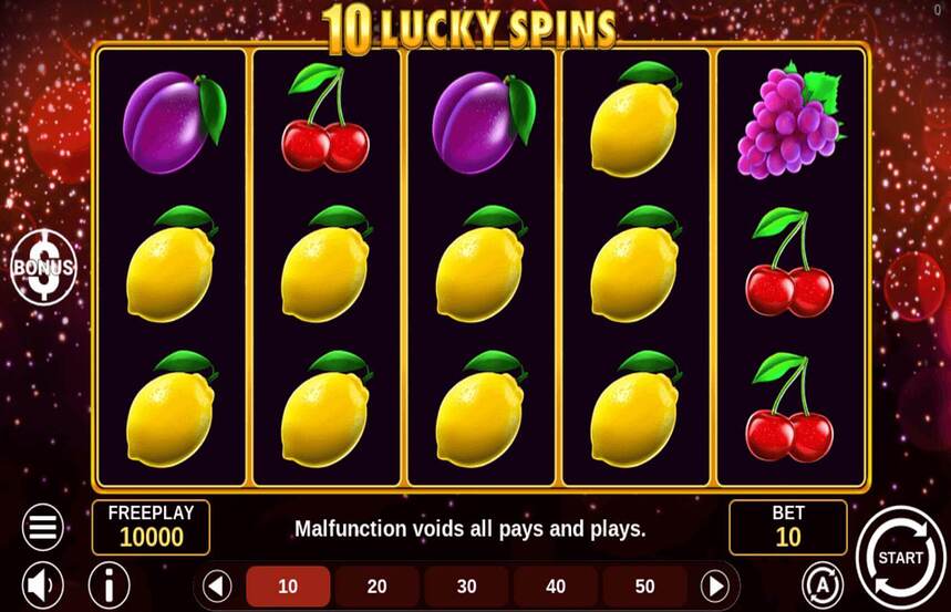 10 Lucky Spins
