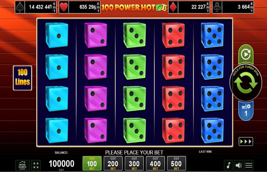 100 Power Hot Dice
