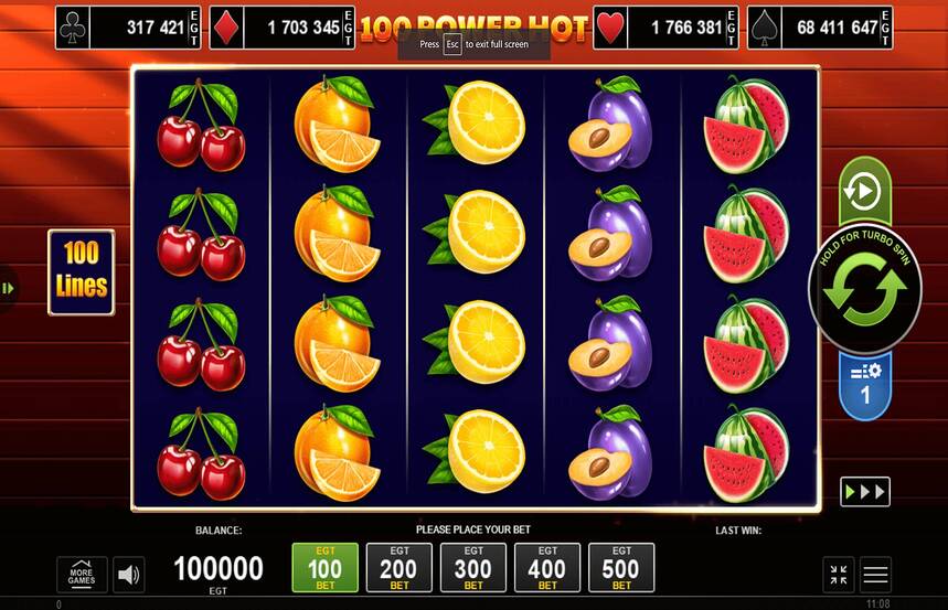 100 Power Hot