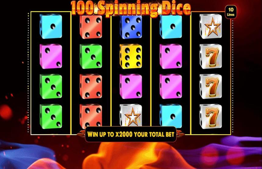 100 Spinning Dice