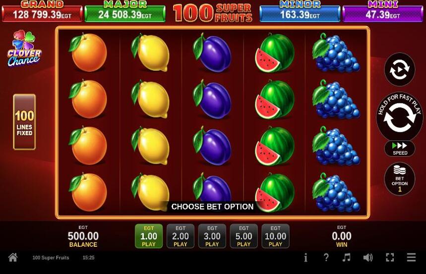 100 Super Fruits Clover Chance
