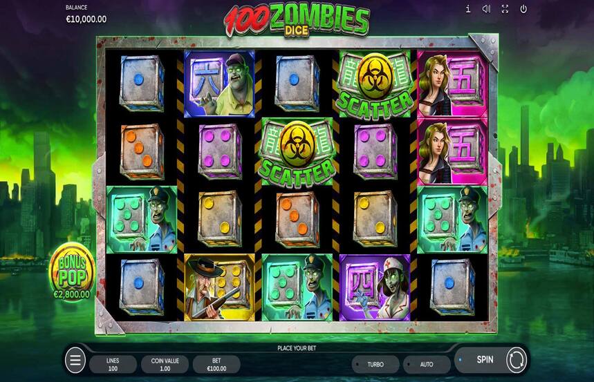 100 Zombies Dice
