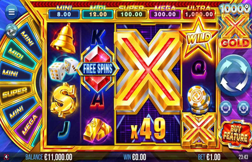 10000 X Gold