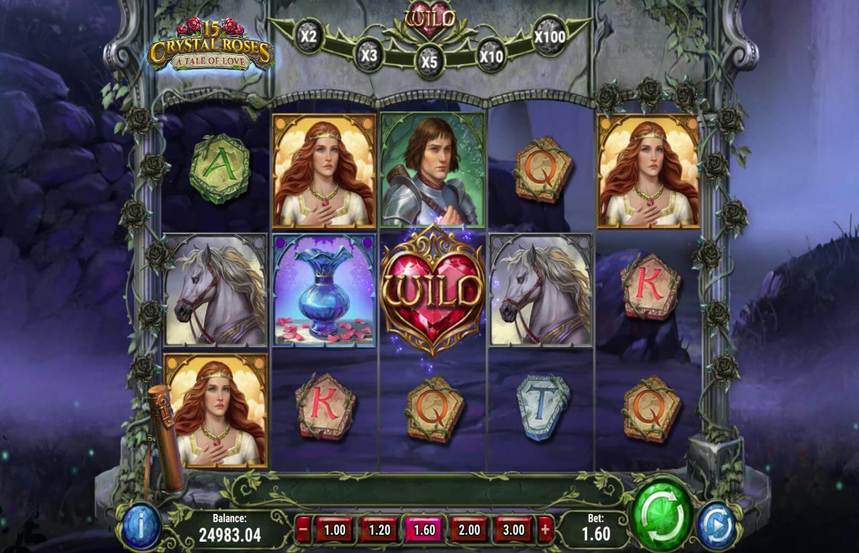 15 Crystal Roses A Tale of Love
