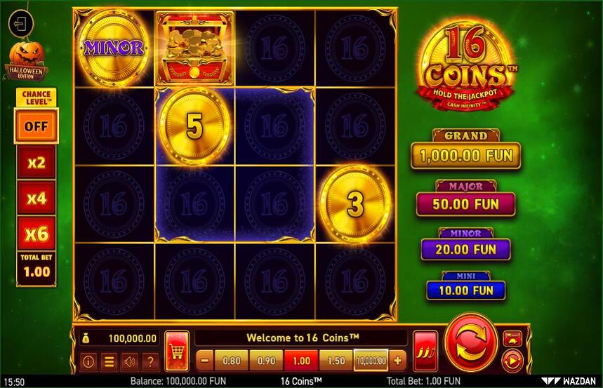 16 Coins Halloween Edition