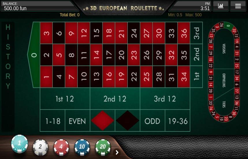 1×2 Gaming European Roulette