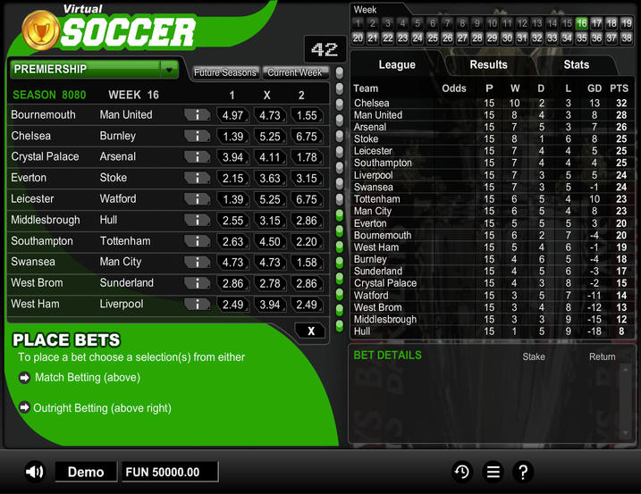 1X2 Gaming Virtual Soccer