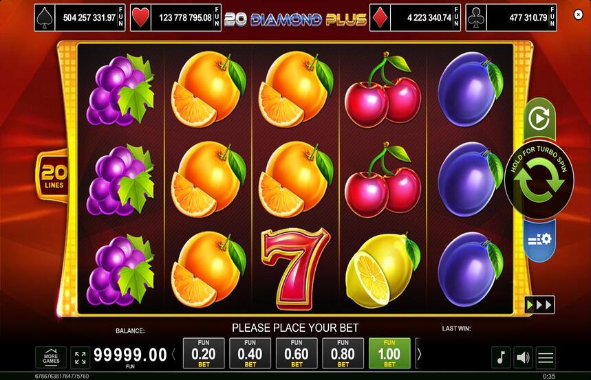 20 Diamond Plus