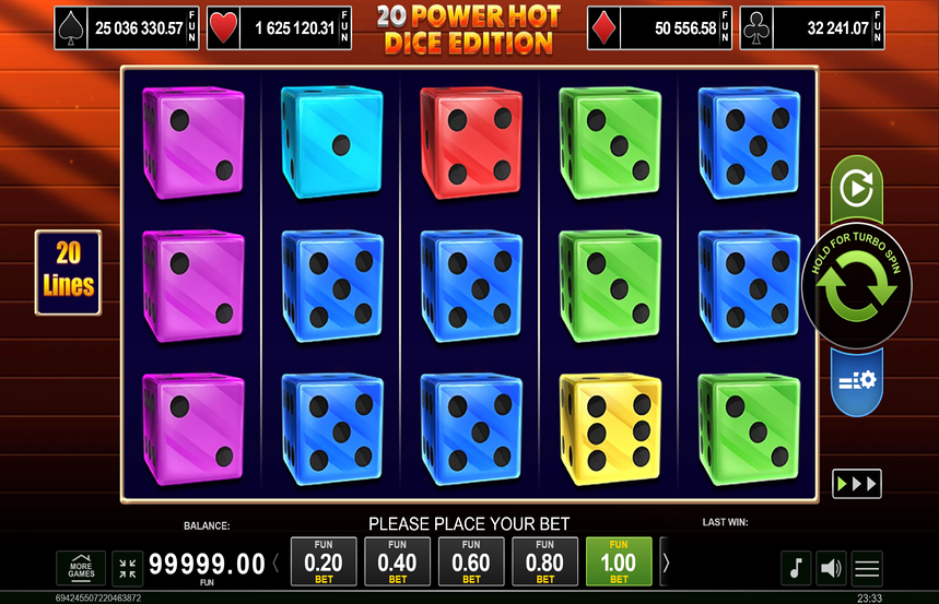 20 Power Hot Dice Edition