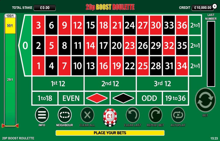 20p Boost Roulette