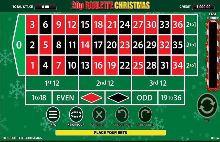 20p Roulette Christmas