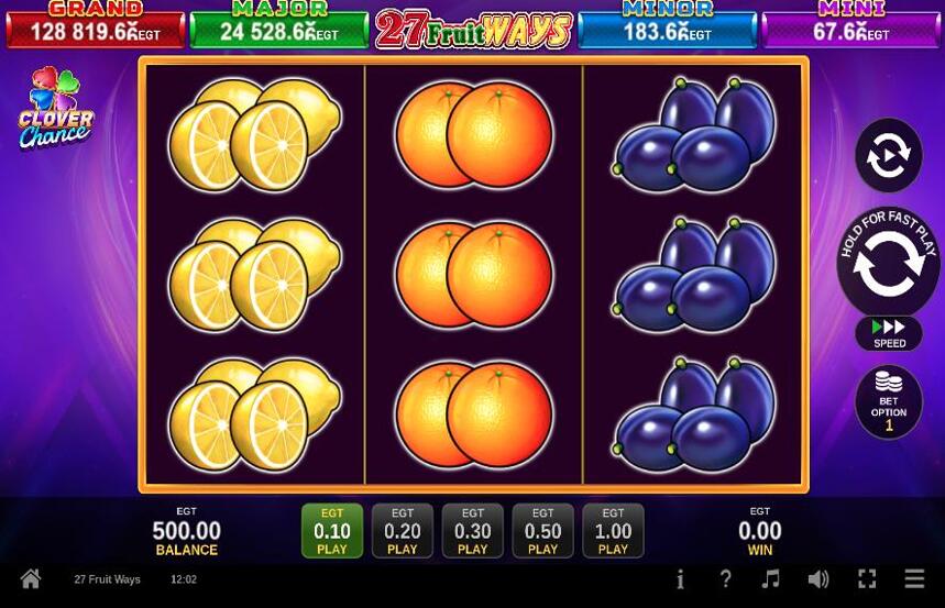 27 Fruit Ways Clover Chance