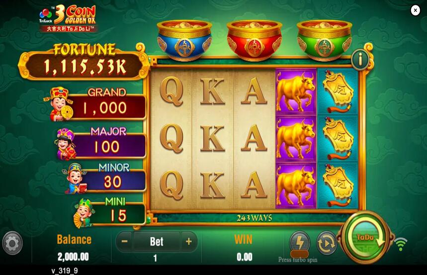 3 Coin Golden Ox