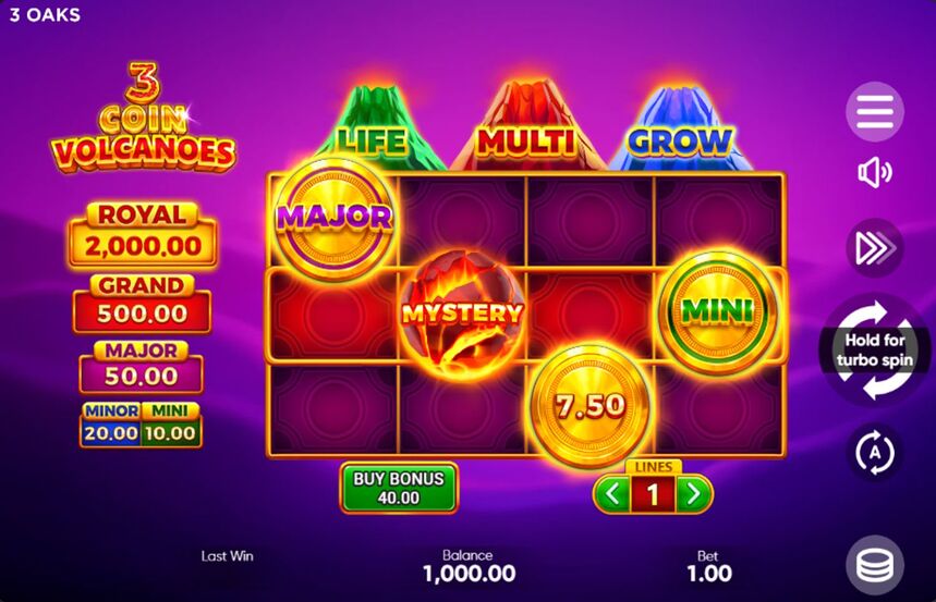 3 Coin Volcanoes