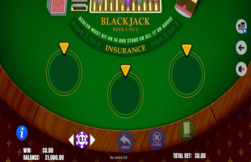 3 Hand American Blackjack