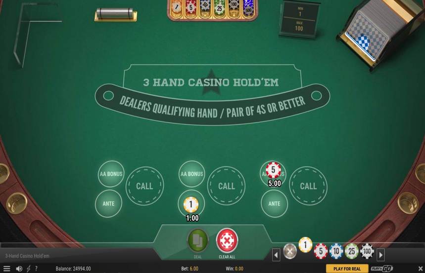 3 Hand Casino Holdem