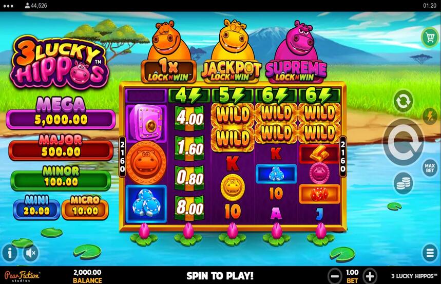 3 Lucky Hippos