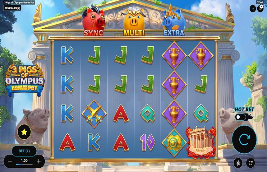 3 Pigs of Olympus Bonus Pot