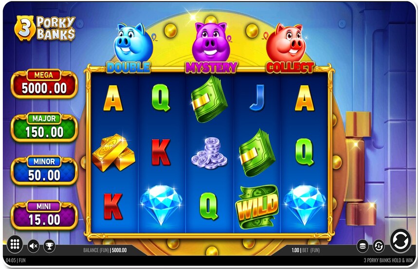 3 Porky Banks Hold and Win